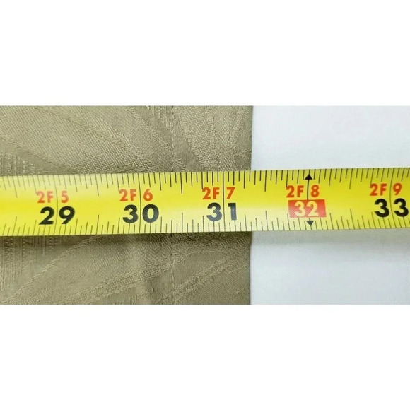 Tommy Bahama Size Large Men's Latte Macchiato Brown Floral Silk Logo Tag Shirt - Picture 9 of 11